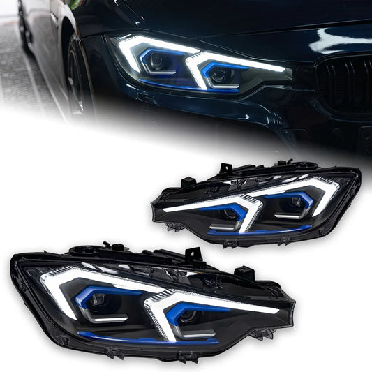 BMW F30 LED Headlight Projector Lens F31 Head Lamp DRL