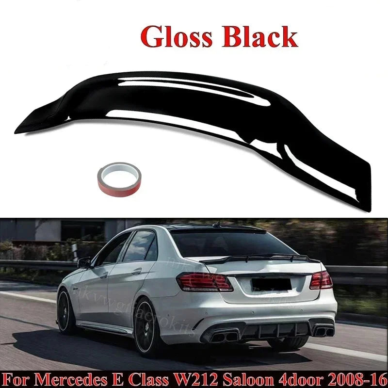 For Mercedes Benz W212 E-Class AMG 2010-2016 Trunk Spoiler Wing RT Style