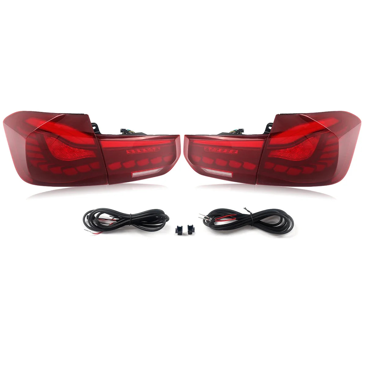 LED Tail Lights for BMW 3 Series F30 F80 2012-2018 Red OLED GTS Style Rear Lights