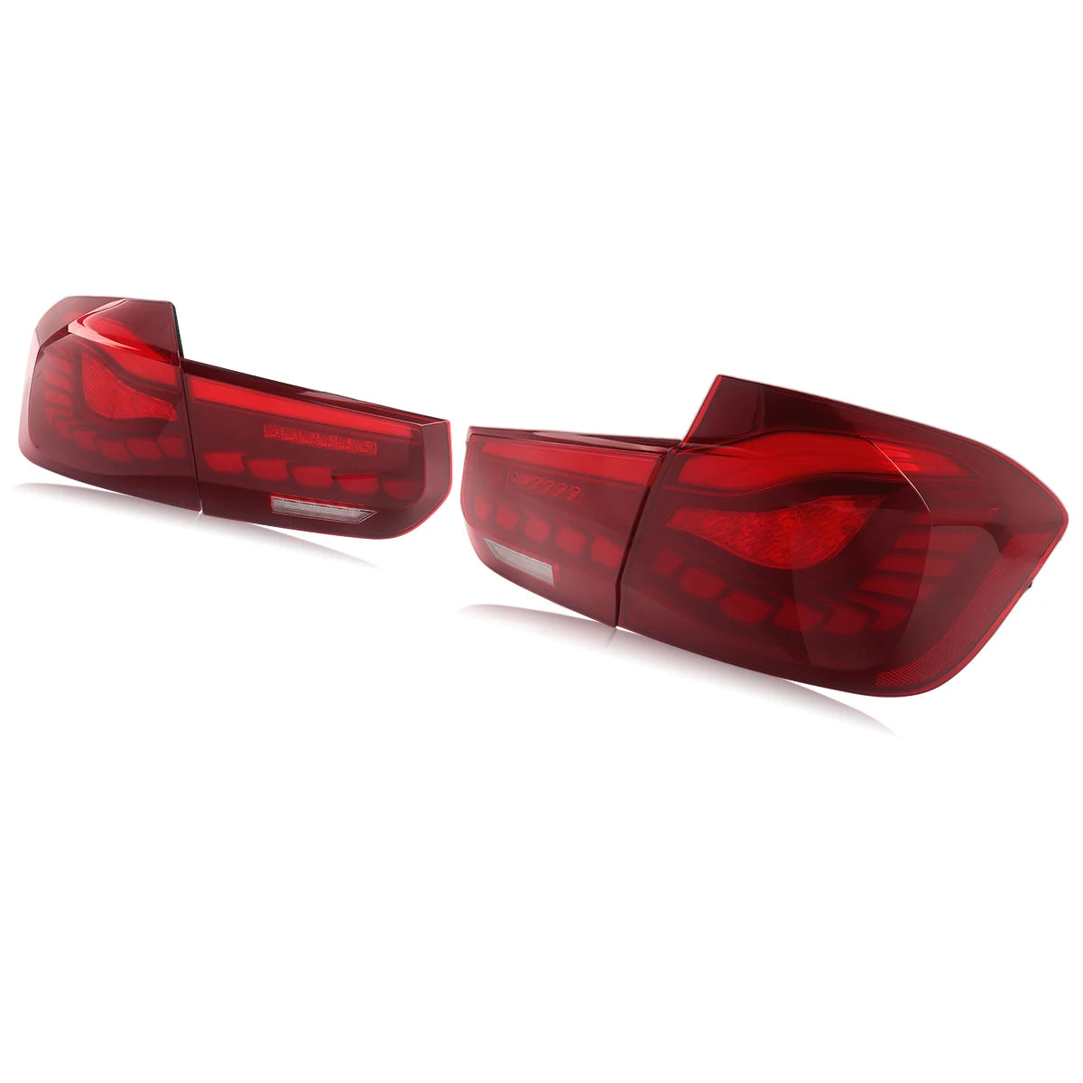 LED Tail Lights for BMW 3 Series F30 F80 2012-2018 Red OLED GTS Style Rear Lights