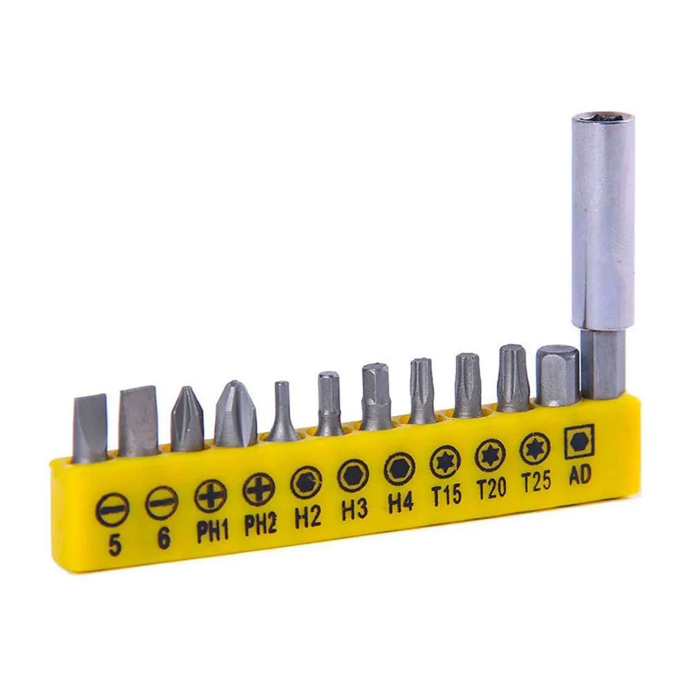 Binoax 33pcs Security Bit Set with Magnetic Extension Bit Holder Tamper Star Screwdriver Bits Set Quick Release Bit Holder