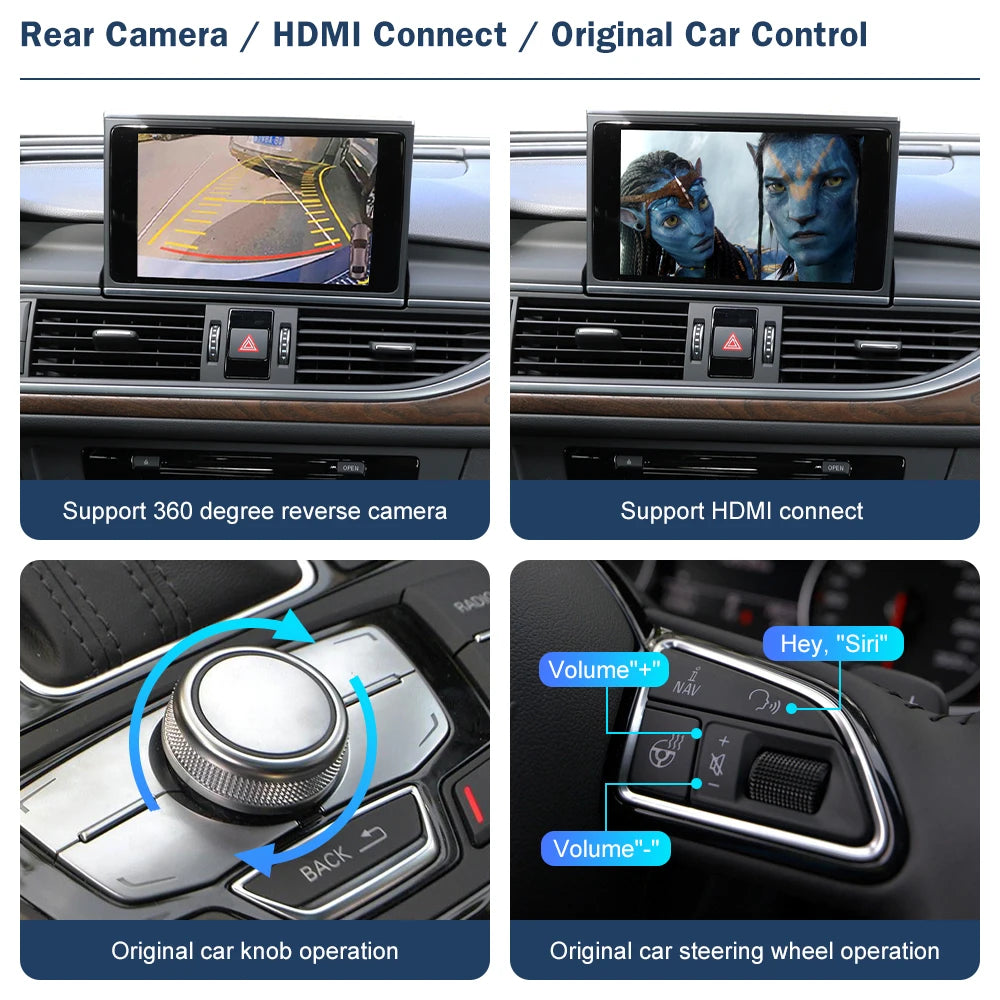 Wireless CarPlay And Android Auto Interface for Audi A6 A7 RMC HN MHI2 2012-2018