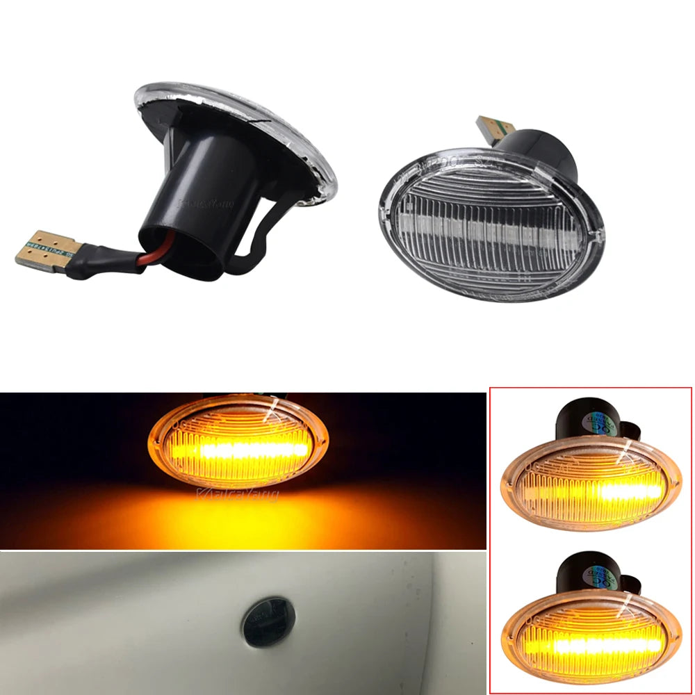 Turn Signal For FIAT 500 500C 500L LED Dynamic T10 Lamps For Abarth 500 595 695