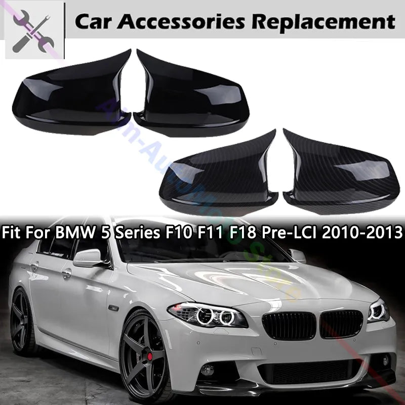 Side Mirror Cover M Performance Car Accessories Fit For BMW 5 Series F10 F11 F18 Pre-LCI 2010-2013