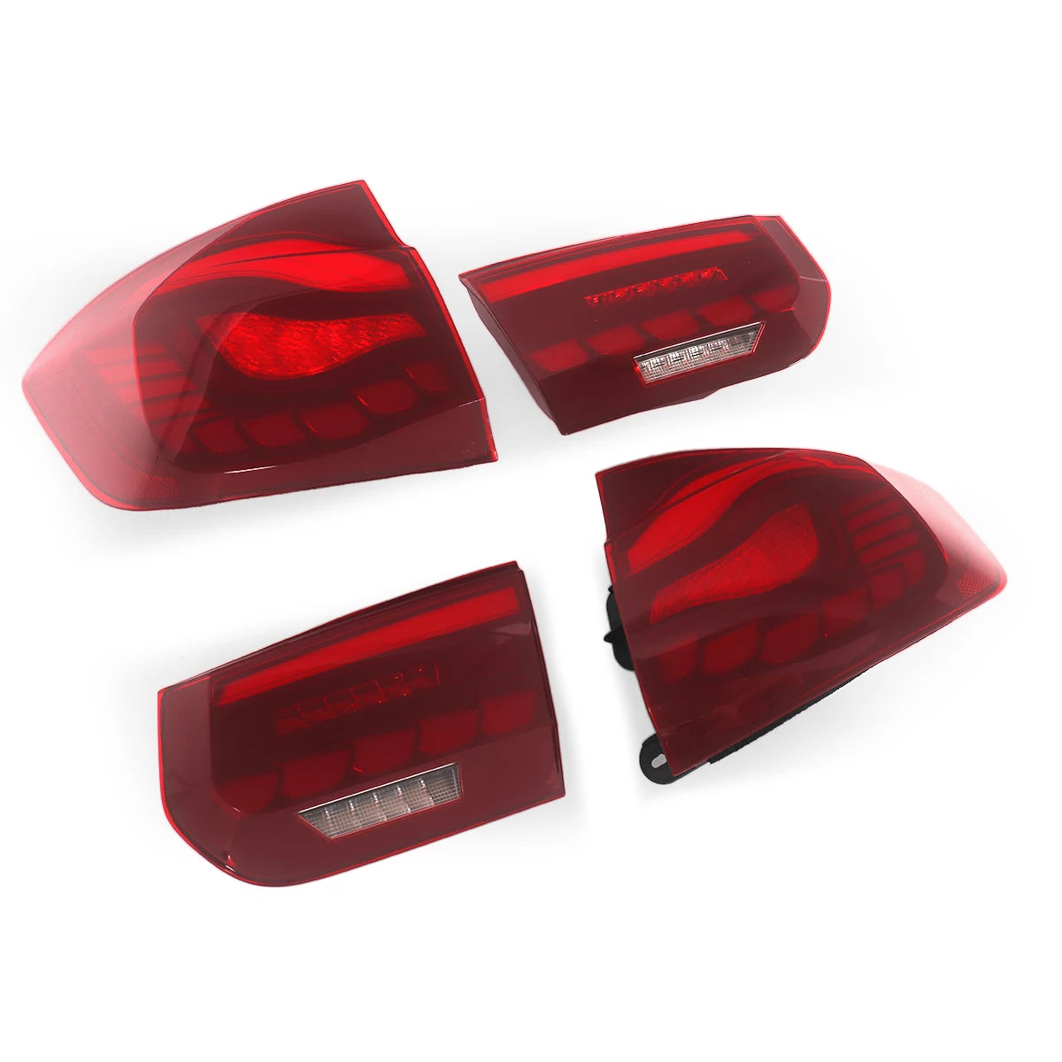 LED Tail Lights for BMW 3 Series F30 F80 2012-2018 Red OLED GTS Style Rear Lights