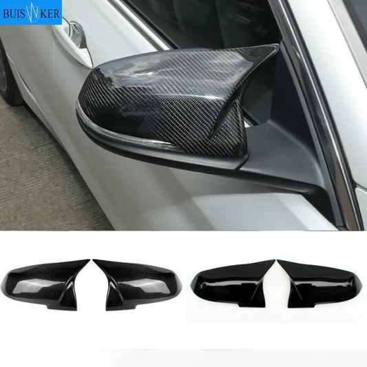 Side Mirror Cover For BMW 1 2 3 4 Series F20 F30 F31 F32 F34 F36 E84 2014 -2018 ABS Gloss Black