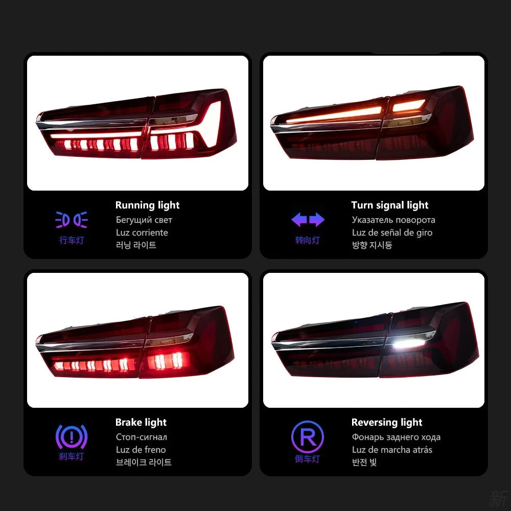 LED Tail Light For 2012-2016 A6 C7 In C8 Design DRL Dynamic Signal