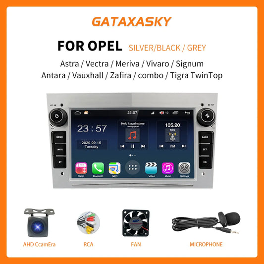 Car Android Multimedia 2Din Android 10 Radio for Opel Para Astra Meriva Vectra Antara Zafira Corsa Carplay Gps Stereo