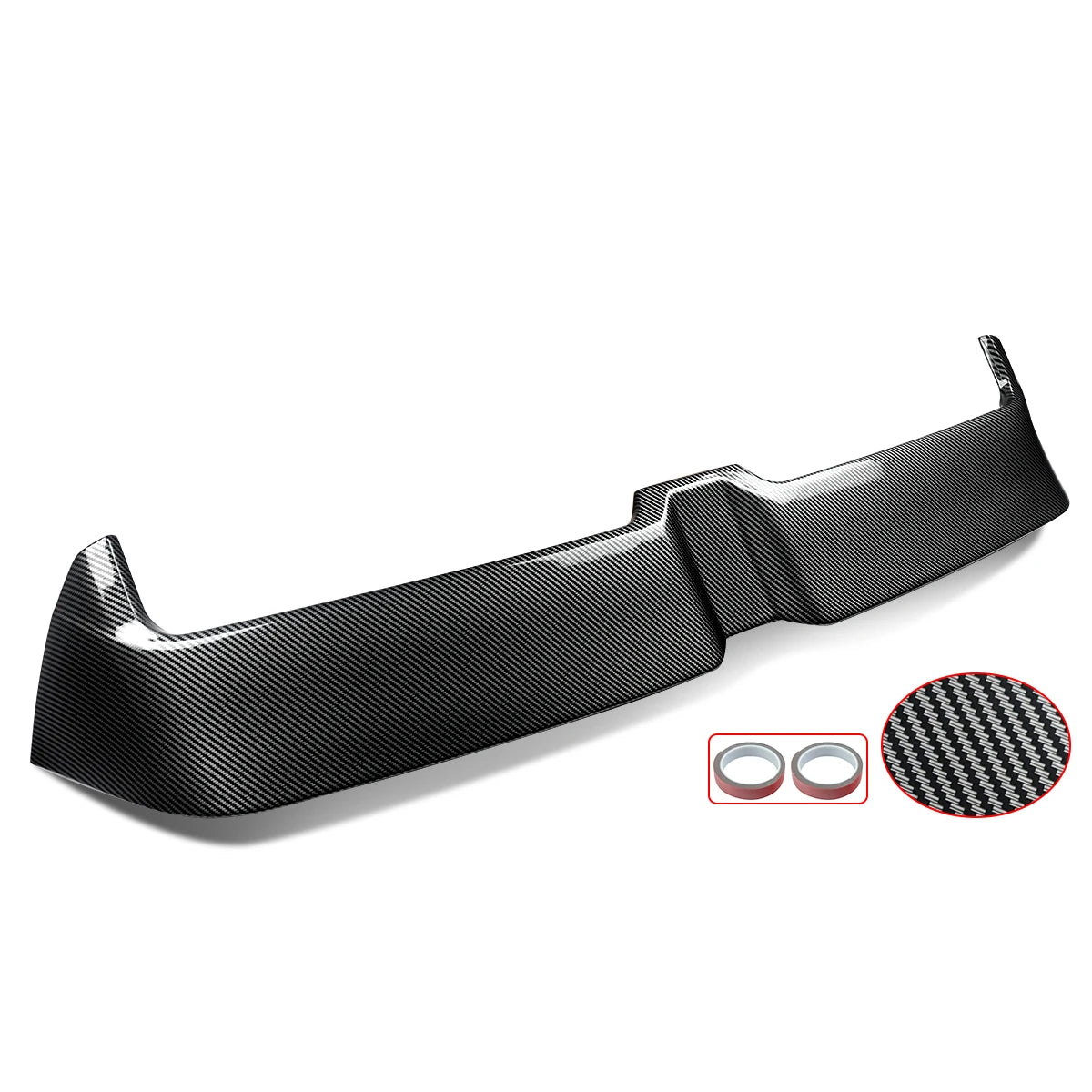 Rear Spoiler Extension Lip Gloss Black Fits VW Golf GTI R-Line MK7 7.5 2014-2019