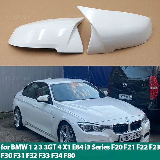 White Side Mirror Cover For E84 F20 F21 F22 F23 F30 F31 F32 F33 F34 F80