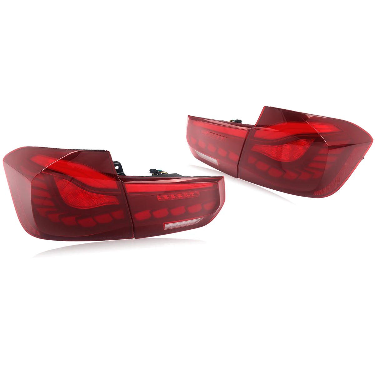 LED Tail Lights for BMW 3 Series F30 F80 2012-2018 Red OLED GTS Style Rear Lights