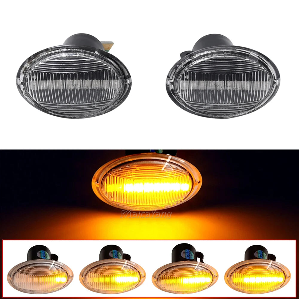 Turn Signal For FIAT 500 500C 500L LED Dynamic T10 Lamps For Abarth 500 595 695