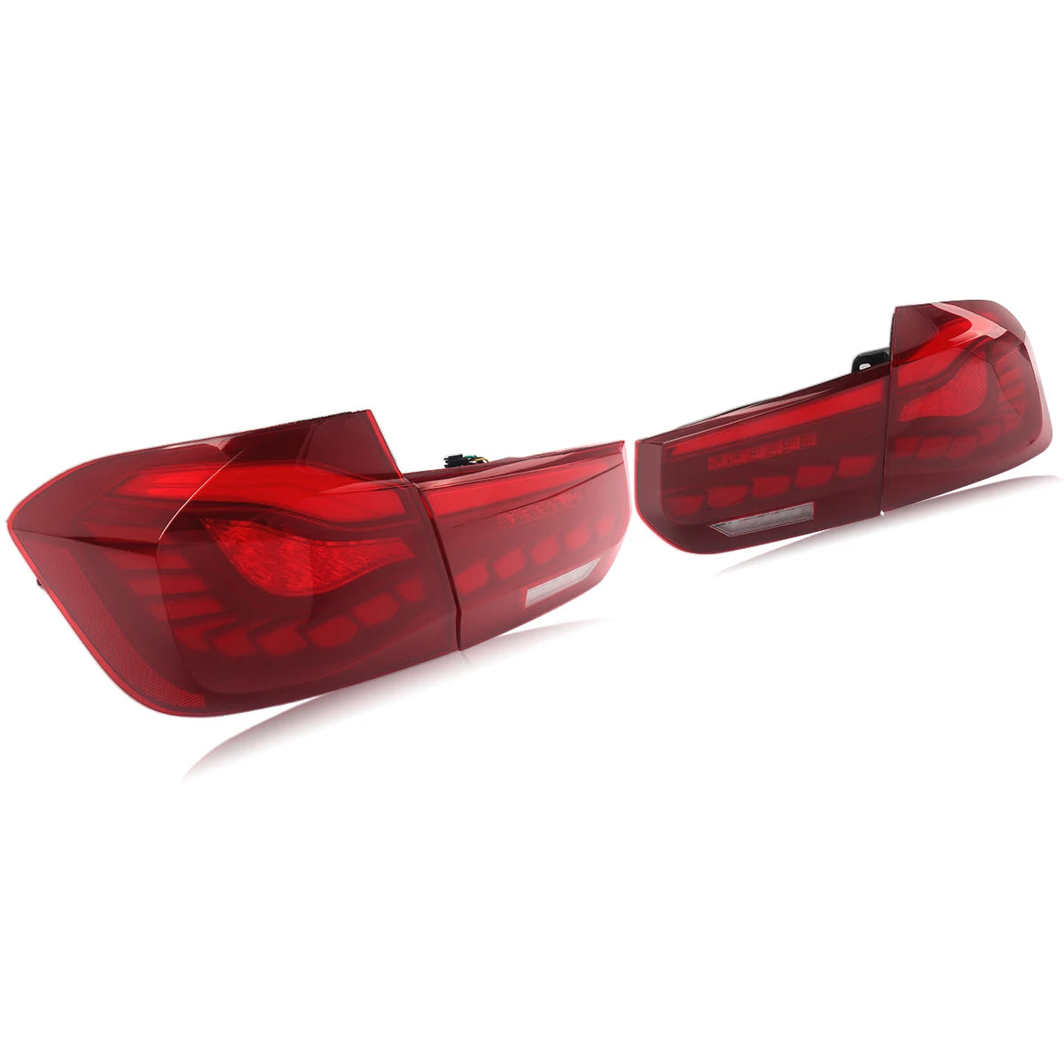 LED Tail Lights for BMW 3 Series F30 F80 2012-2018 Red OLED GTS Style Rear Lights