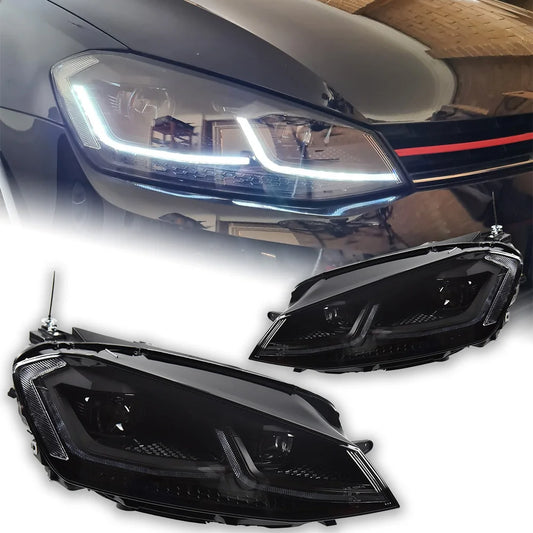 Golf 7.5 LED Headlight 2013-2020 DRL Hid Head Lamp Dynamic Signal Bi Xenon